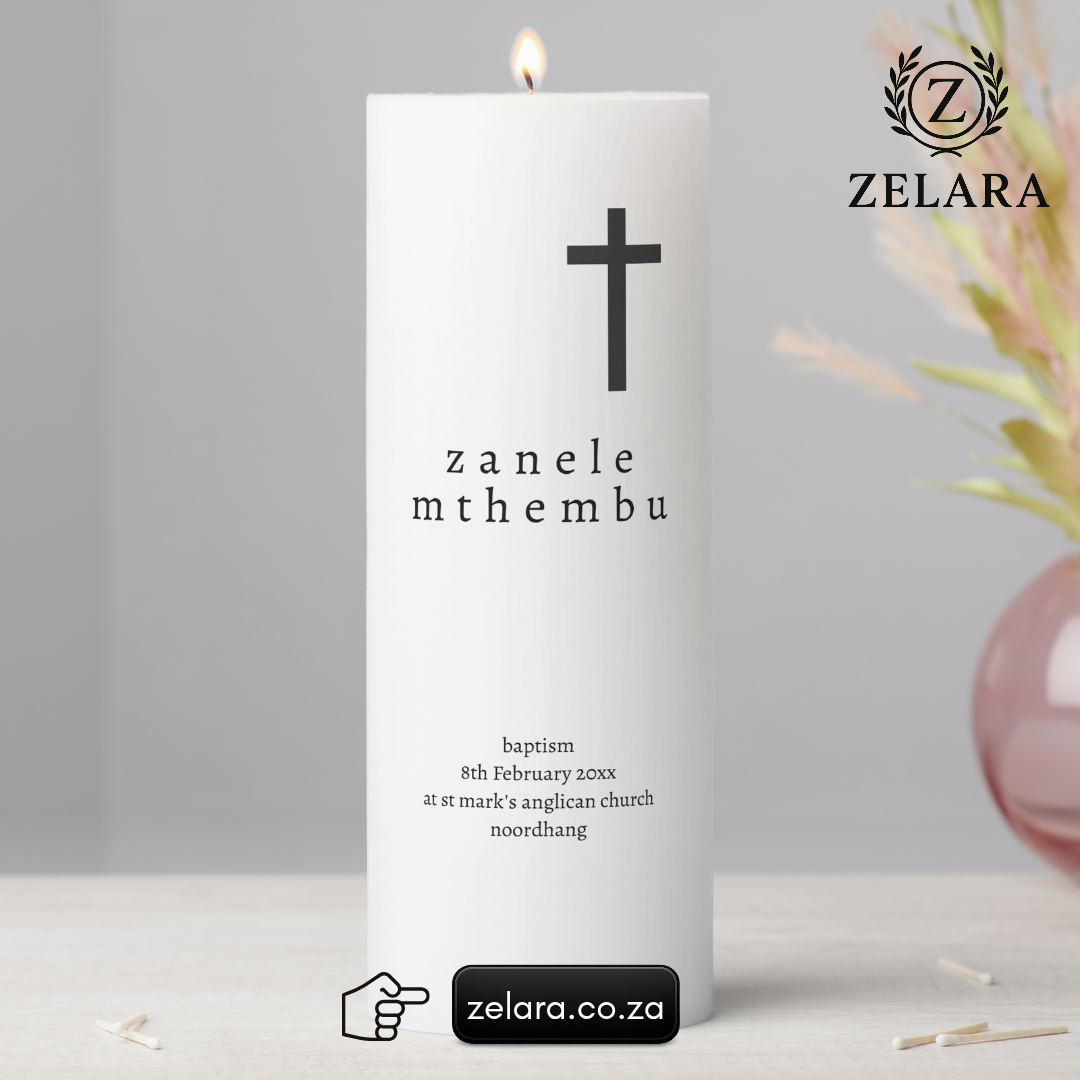 Personalised Candles for Birth | Christening| Wedding | Memorial