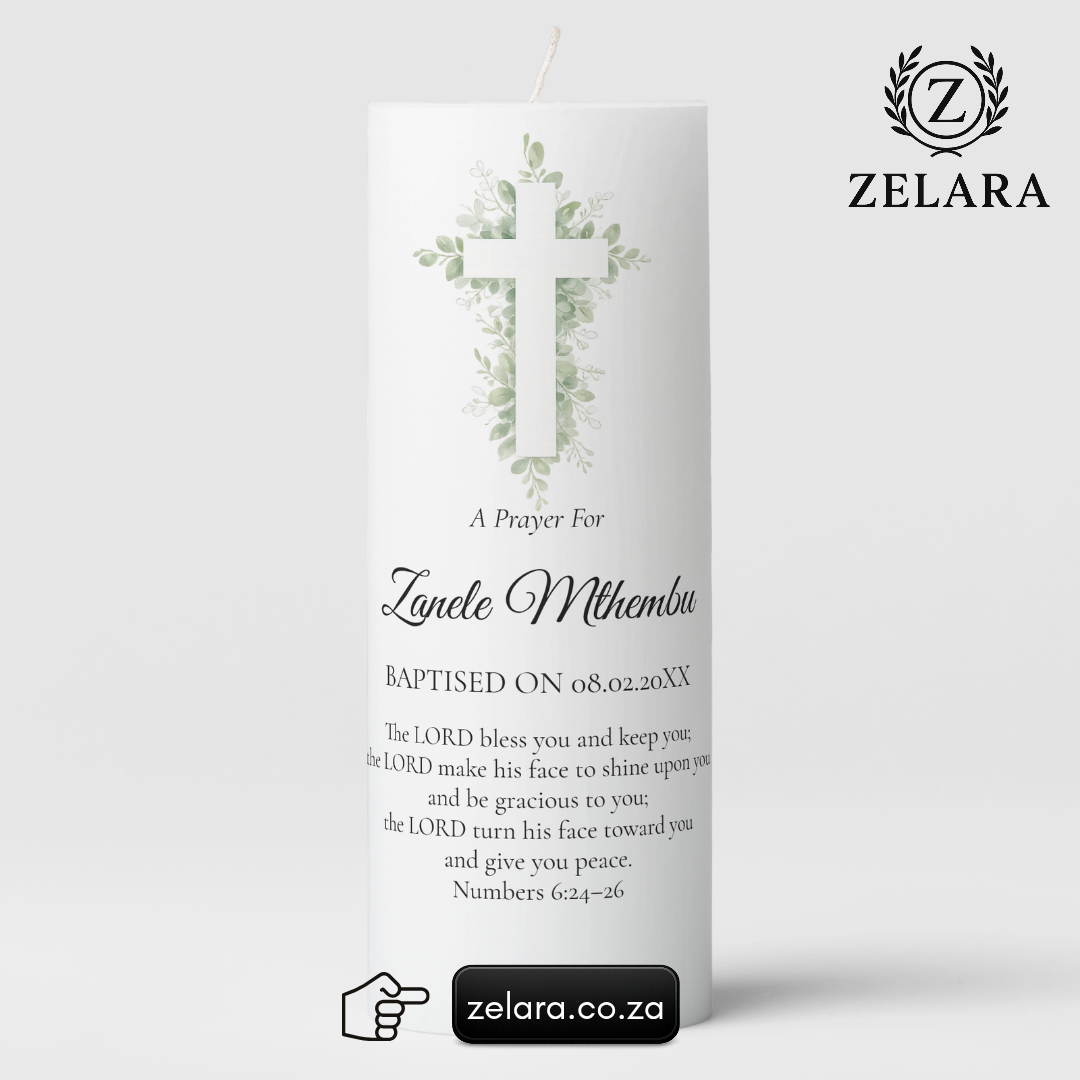 Personalised Candles for Birth | Christening| Wedding | Memorial